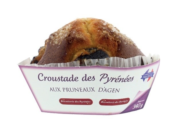 Croustade des pyrénées aux pruneaux 340 g Biscuiterie des Pyrénées : photo du produit rappelé le 29/06/2022