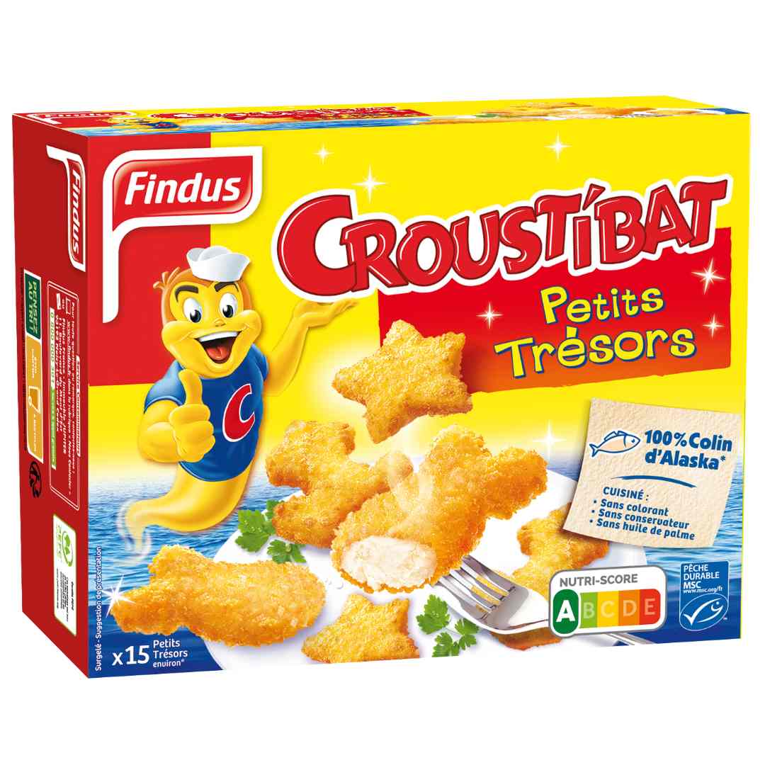 Croustibat - petits trésors 450g Findus - Croustibat : photo du produit rappelé le 04/03/2022