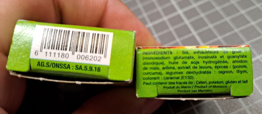 Cube de bouillon déshydraté saveur smen Idéal : photo 3 sur 3 du produit rappelé le 11/08/2023