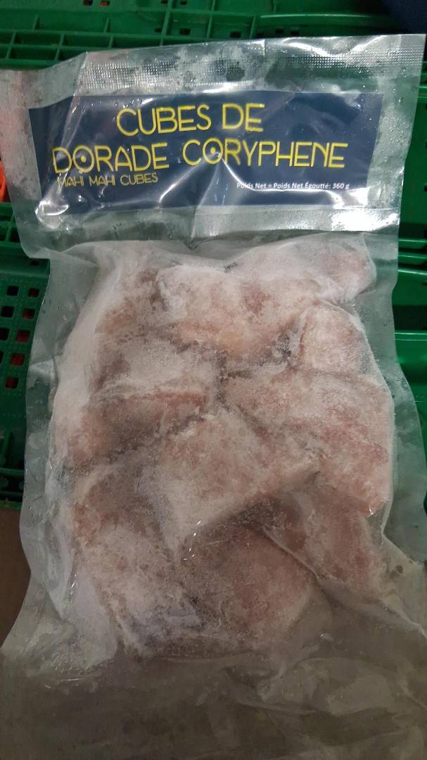 Cube de dorade surgelé coryphene 360g Seablue : photo du produit rappelé le 08/07/2026