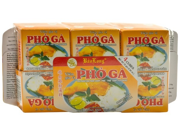 Cubes de bouillon de pho ga poulet 75g bao long : photo du produit rappelé le 18/07/2025