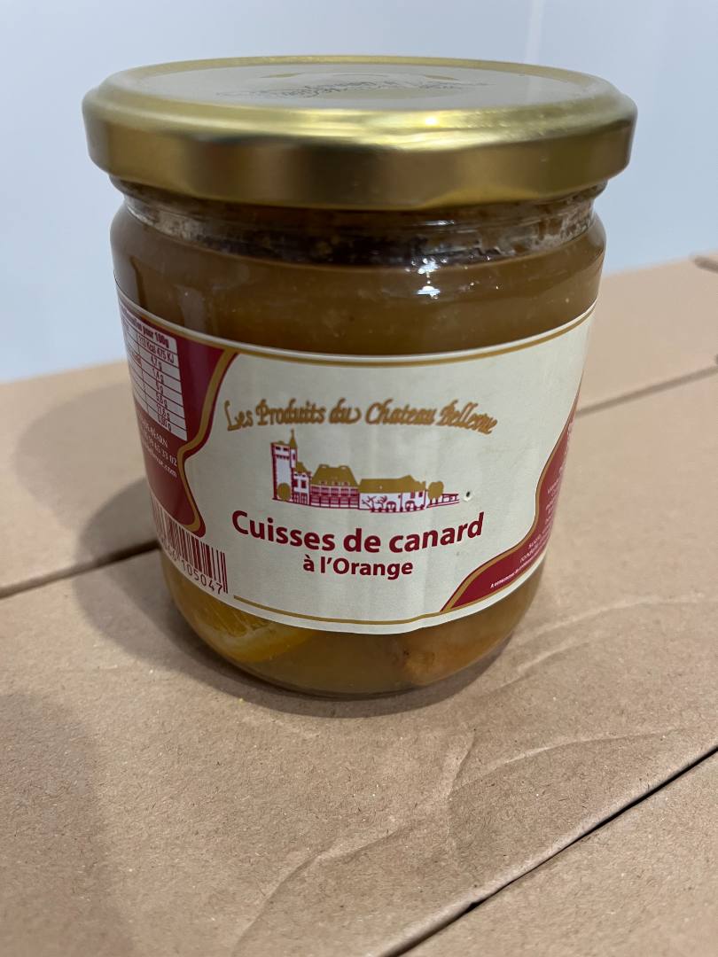 Cuisse de canard à l'orange Chateau Bellevue : photo du produit rappelé le 22/09/2026