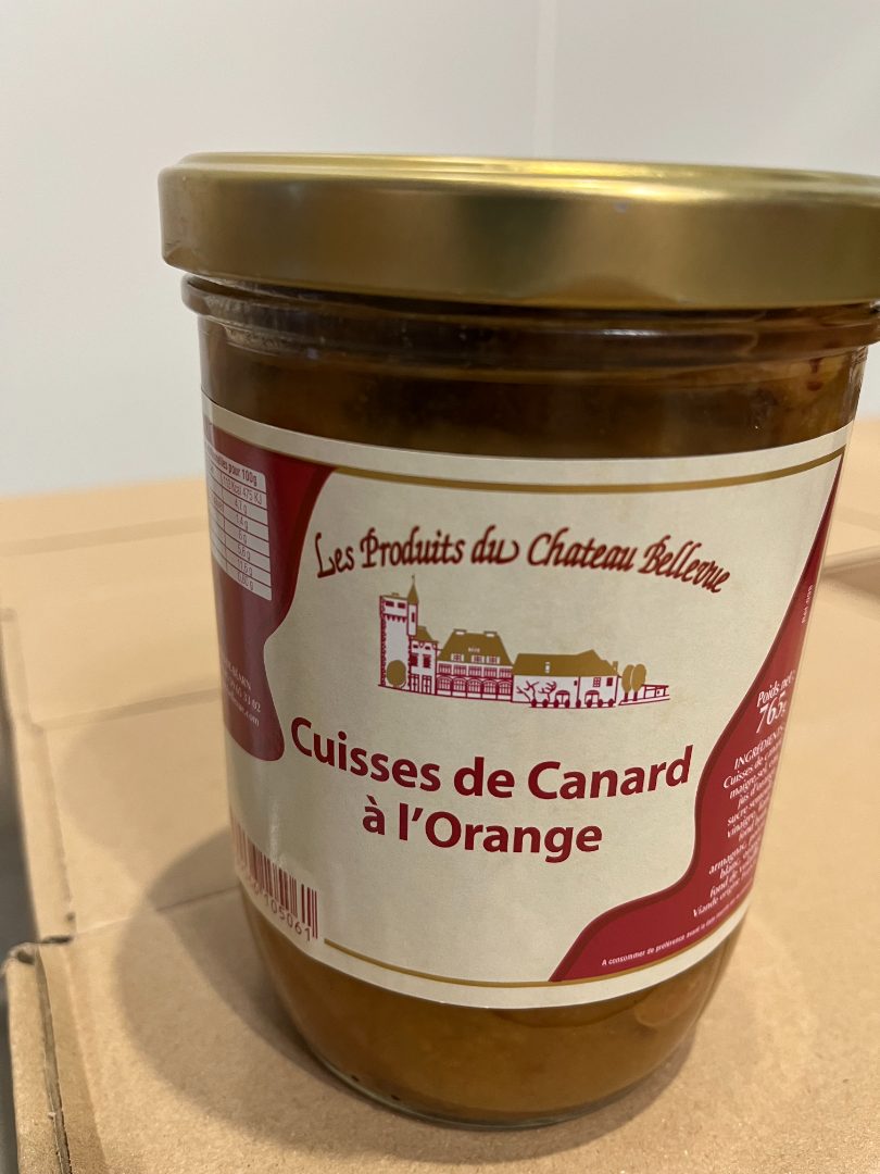 Cuisse de canard à l'orange Chateau Bellevue : photo 2 sur 2 du produit rappelé le 22/09/2026