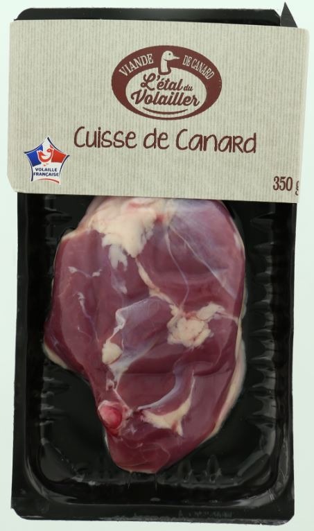 Cuisse de canard Etal du Volailler : photo du produit rappelé le 06/11/2023