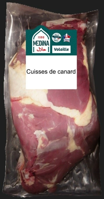 Cuisse de canard Medina : photo du produit rappelé le 03/11/2023