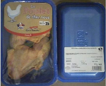 Cuisse de poulet jaune avec portion de dos Le Poulet : photo du produit rappelé le 05/06/2024