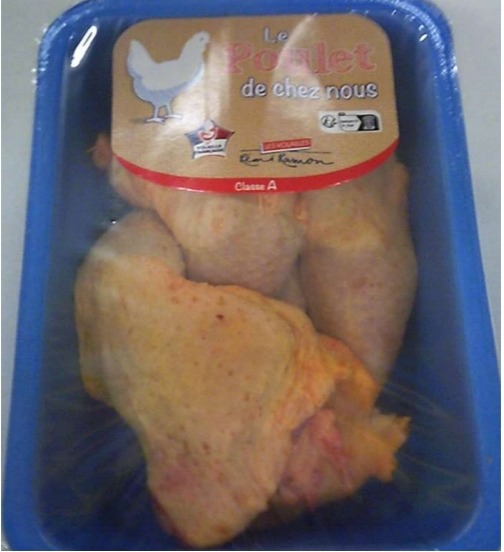 Cuisse de poulet jaune avec portion de dos Le Poulet : photo 2 sur 3 du produit rappelé le 05/06/2024