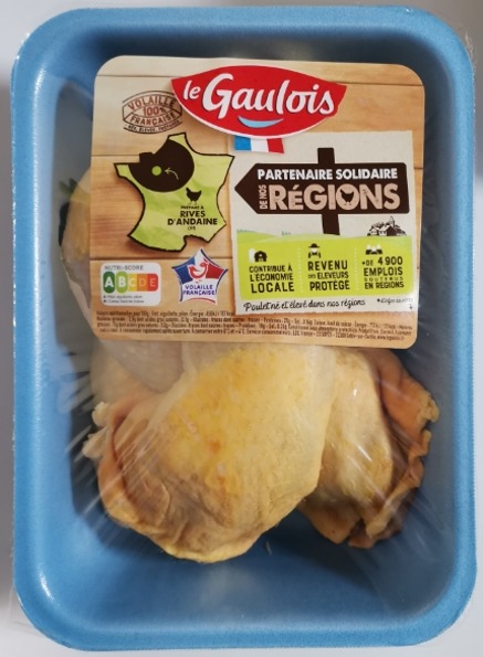 Cuisse de poulet Le Gaulois : photo du produit rappelé le 18/04/2024
