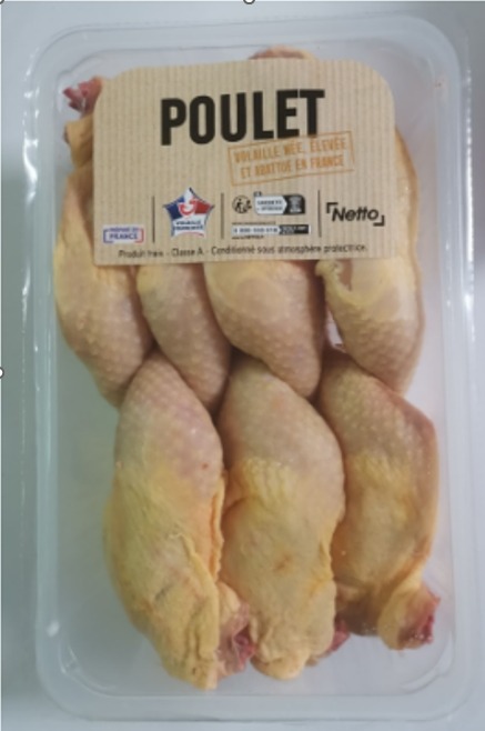 Cuisse de poulet Netto : photo du produit rappelé le 18/04/2024