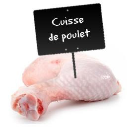 Cuisse de poulet vendue au rayon boucherie traditionnel Siebert : photo du produit rappelé le 02/05/2022