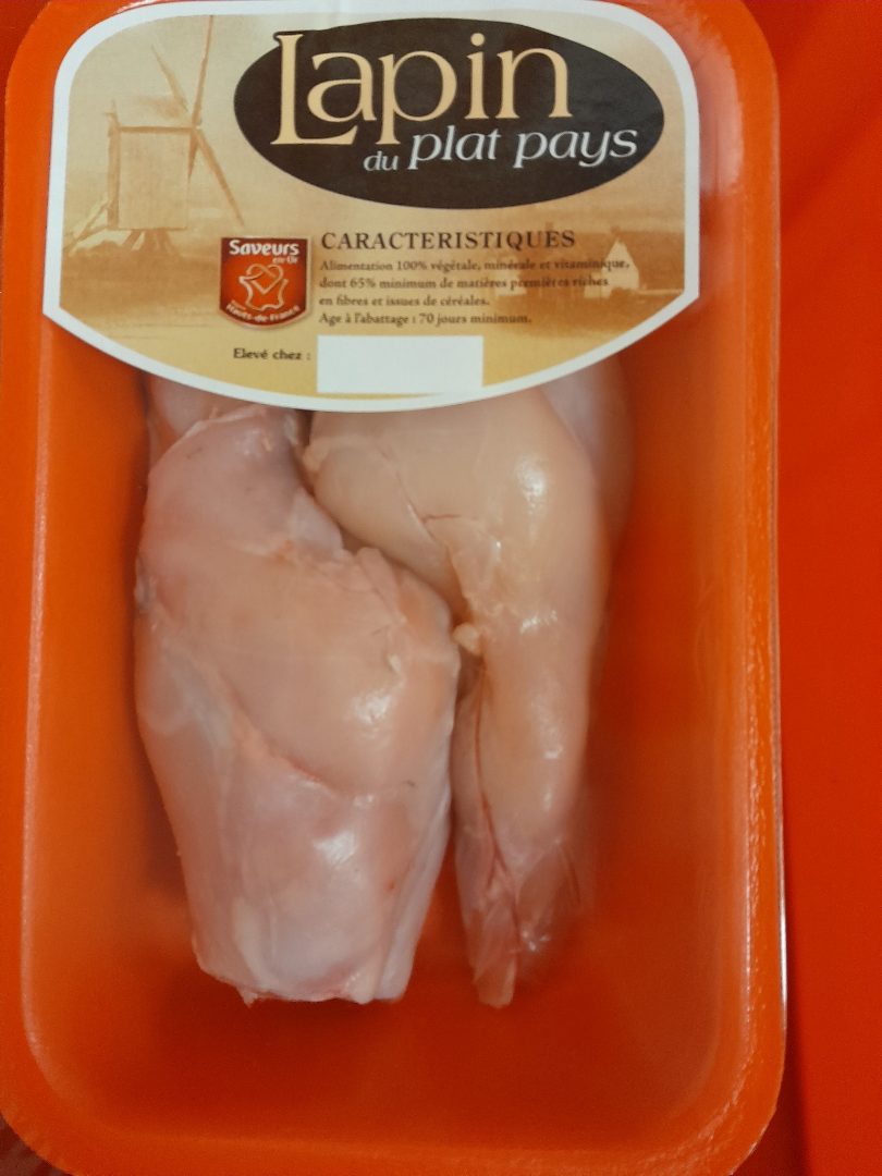 Cuisse lapin s/atm : photo du produit rappelé le 19/12/2023