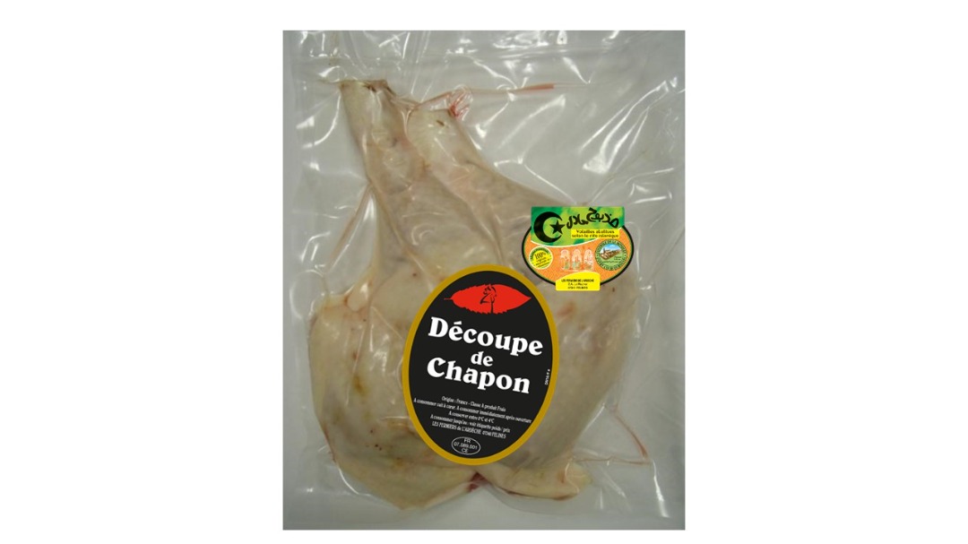 Cuisses de chapon s/v x2 halal Découpe de Chapon : photo du produit rappelé le 19/12/2022