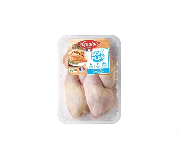 Cuisses de poulet 900g Le Gaulois : photo du produit rappelé le 01/09/2023