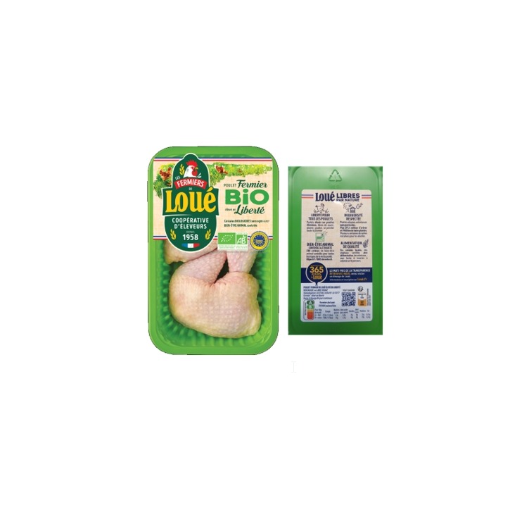 Cuisses de poulet bio BIO de Loue : photo du produit rappelé le 02/08/2023