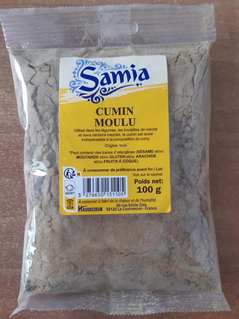 Cumin moulu Samia : photo du produit rappelé le 31/07/2024