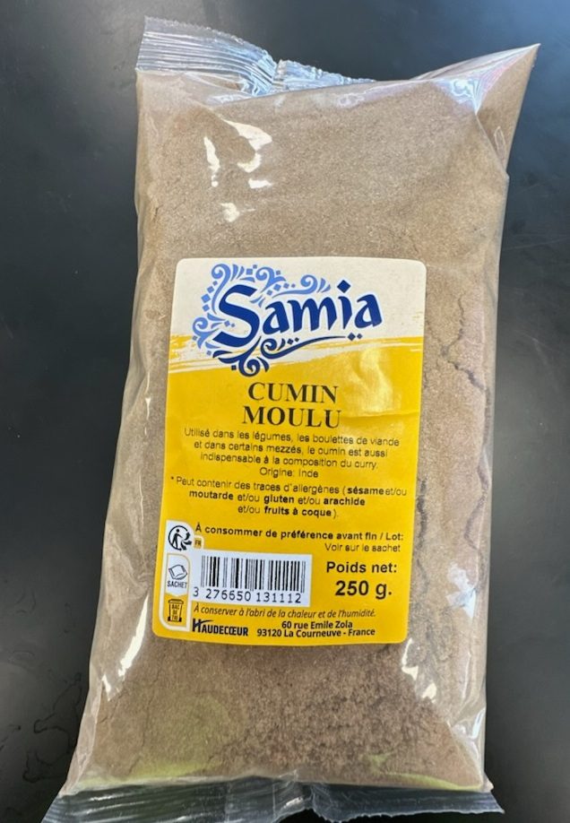 Cumin moulu Samia : photo 2 sur 2 du produit rappelé le 31/07/2024