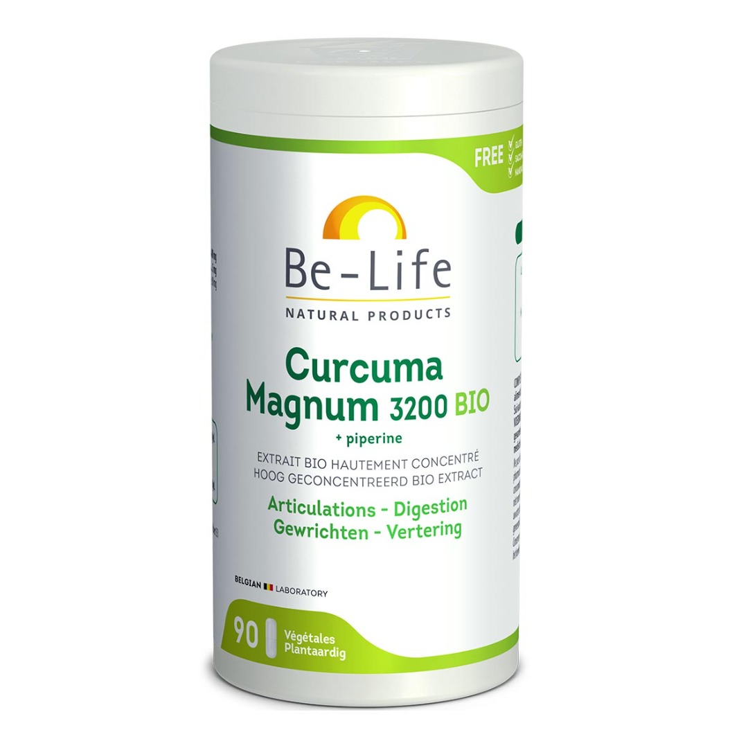 Curcuma 3200 magnum bio 90 gélules Be-Life : photo du produit rappelé le 10/09/2021