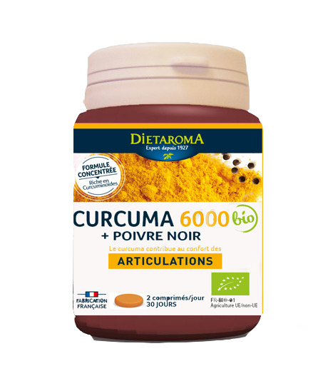 Curcuma 6000 + poivre noir Dietaroma : photo du produit rappelé le 05/07/2021
