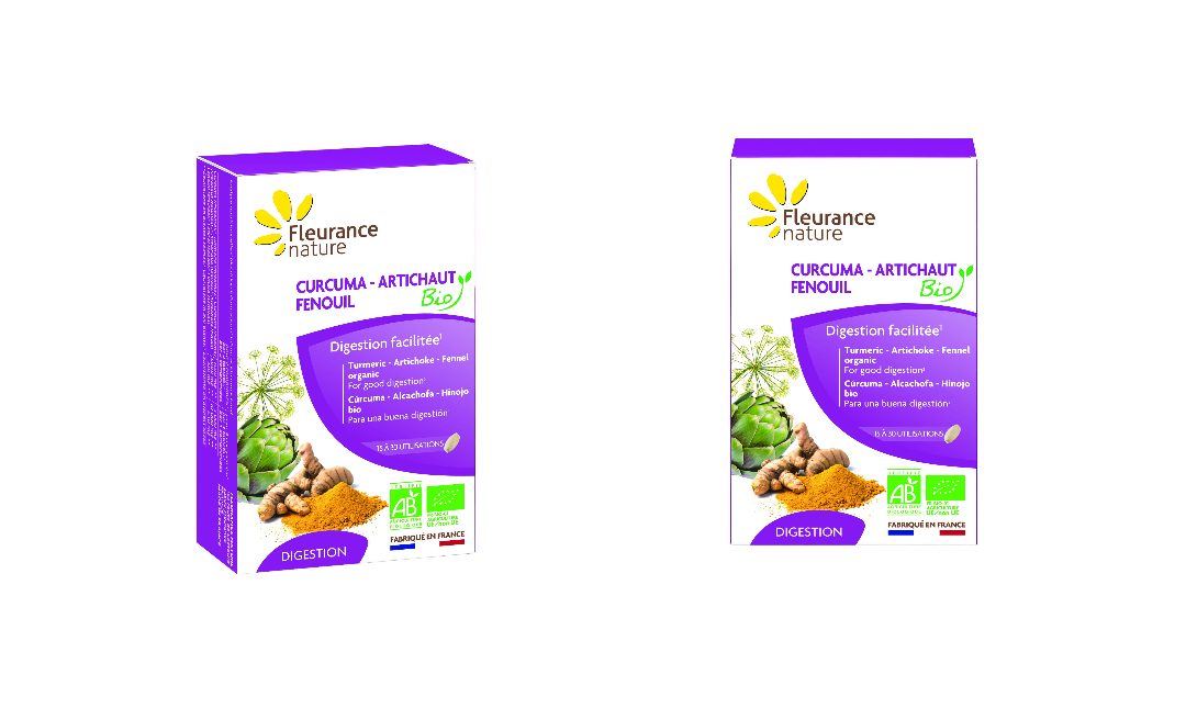 Curcuma artichaut fenouil Fleurance Nature : photo du produit rappelé le 10/09/2021