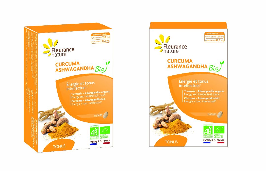 Curcuma ashwagandha Fleurance Nature : photo du produit rappelé le 06/07/2021