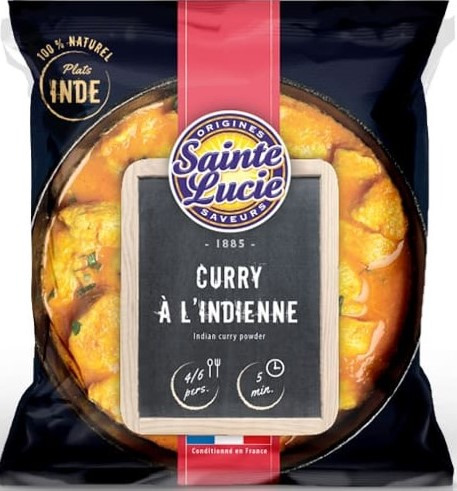Curry a l'indienne Sainte Lucie : photo du produit rappelé le 05/12/2022