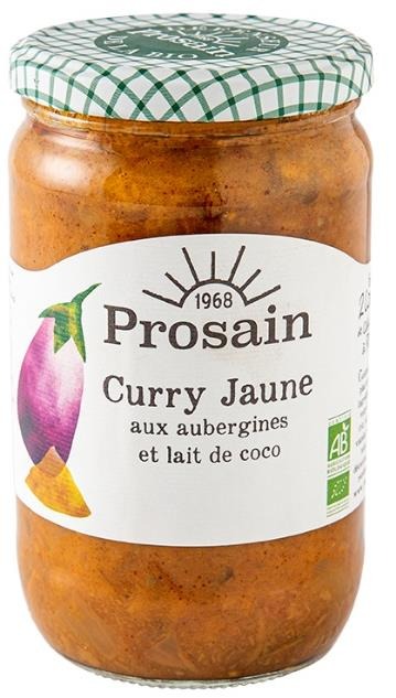 Curry jaune aux aubergines et lait de coco Prosain : photo du produit rappelé le 18/09/2023