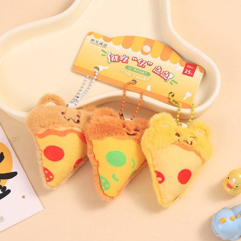 Cute cat pizza plush keychain Ximi-V : photo du produit rappelé le 10/07/2025