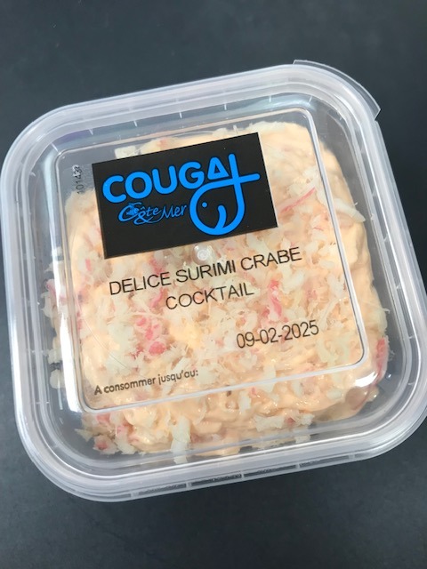 Délice surimi crabe cocktail 120g Cougal : photo du produit rappelé le 16/01/2025