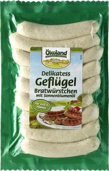 Delikatess geflügelbratwürstchen Okoland : photo du produit rappelé le 28/05/2021