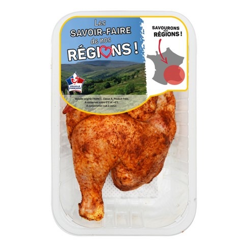 Demi poulet saveur grill sat sfdnr Savoir Faire de Nos Regions : photo du produit rappelé le 23/04/2024