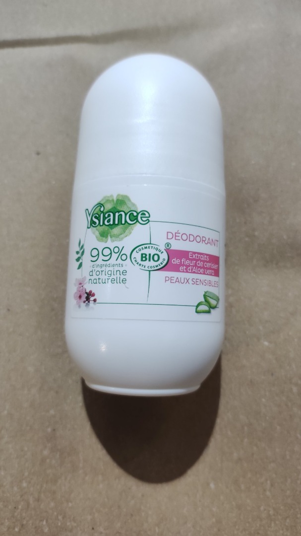 Deodorant peaux sensibles aux extraits de fleur de cerisier Ysiance BIO : photo du produit rappelé le 17/10/2022