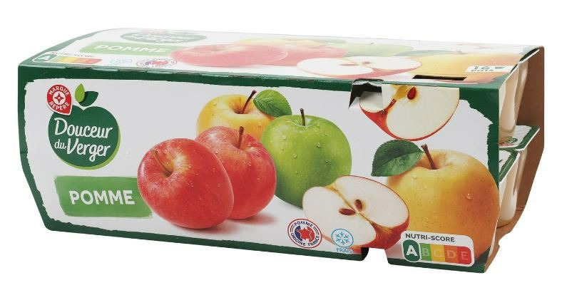 Dessert de fruit pomme x16 Douceur du Verger : photo du produit rappelé le 20/09/2022