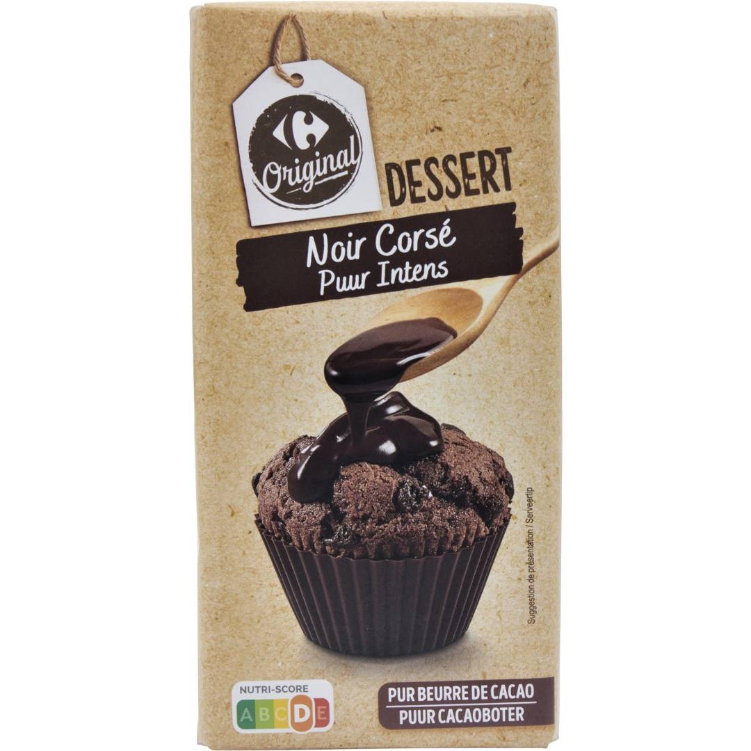 Dessert noir Corse 200g Carrefour Original : photo du produit rappelé le 10/10/2025