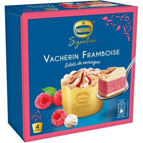 Desserts individuels nestle signature 4 pots vacherins : photo du produit rappelé le 04/08/2021