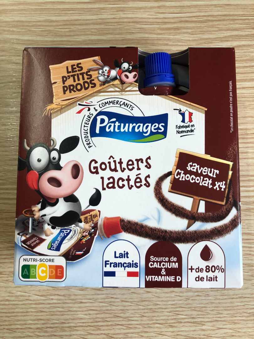 Desserts lactes saveur chocolat Pâturages les P'tits Prods : photo du produit rappelé le 20/01/2022