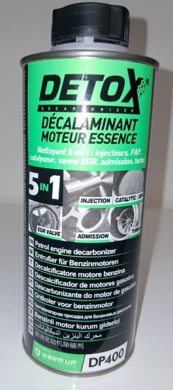 Détox décalaminant moteur essence nettoyant 5 en 1: i,jecteurs Wu-DP400 : photo du produit rappelé le 02/02/2026