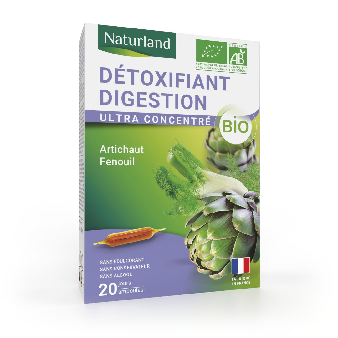 Detoxifiant digestion ultra concentré bio Naturland : photo du produit rappelé le 17/04/2023
