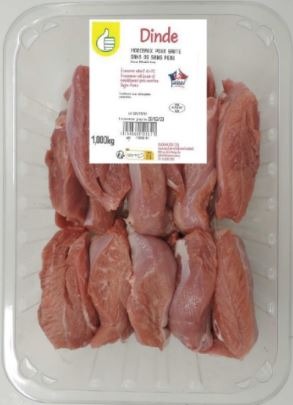 Dinde Pouce : photo du produit rappelé le 09/02/2024