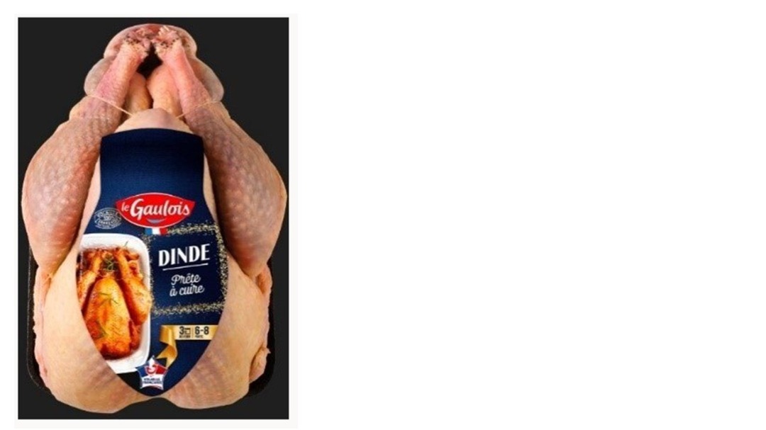 Dinde prete a cuire Le Gaulois : photo du produit rappelé le 12/01/2024
