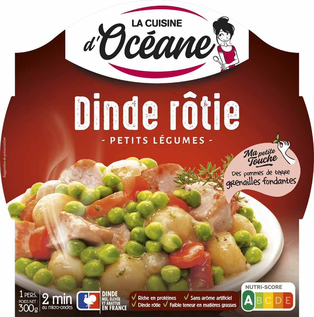 Dinde rotie petits legumes La Cuisine d'Oceane : photo du produit rappelé le 12/04/2021