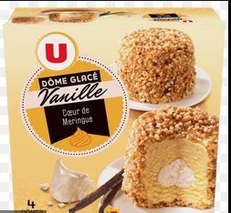Dômes glacés meringue U : photo 2 sur 2 du produit rappelé le 22/07/2021