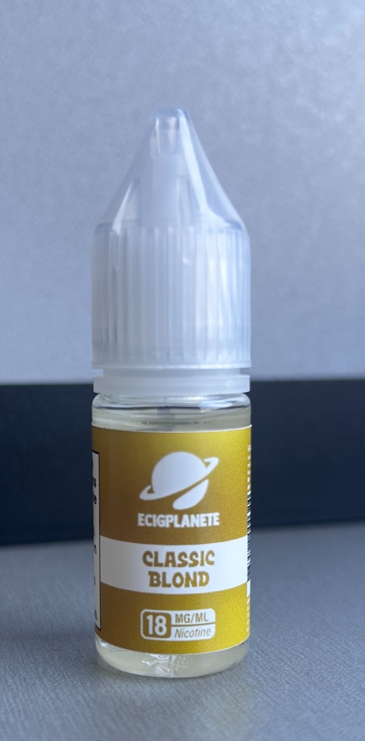 E-liquide classic blond - 18 mg - ecigplanete : photo du produit rappelé le 26/05/2026