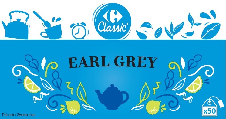 Earl grey x50 Carrefour Classic : photo du produit rappelé le 13/01/2026