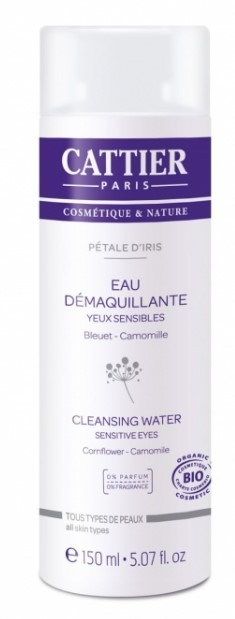 Eau demaquillante- yeux sensibles-pétales d'iris Pierre Cattier : photo du produit rappelé le 29/10/2021