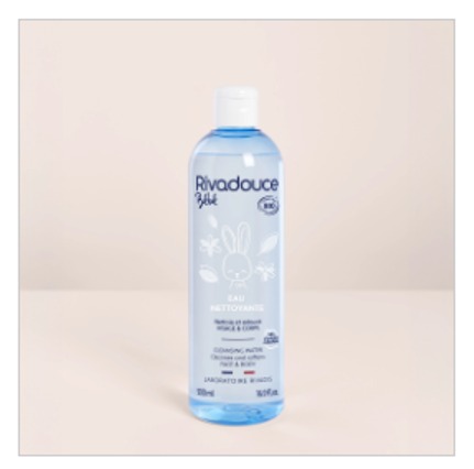 Eau nettoyante bébé Rivadouce : photo du produit rappelé le 11/03/2026