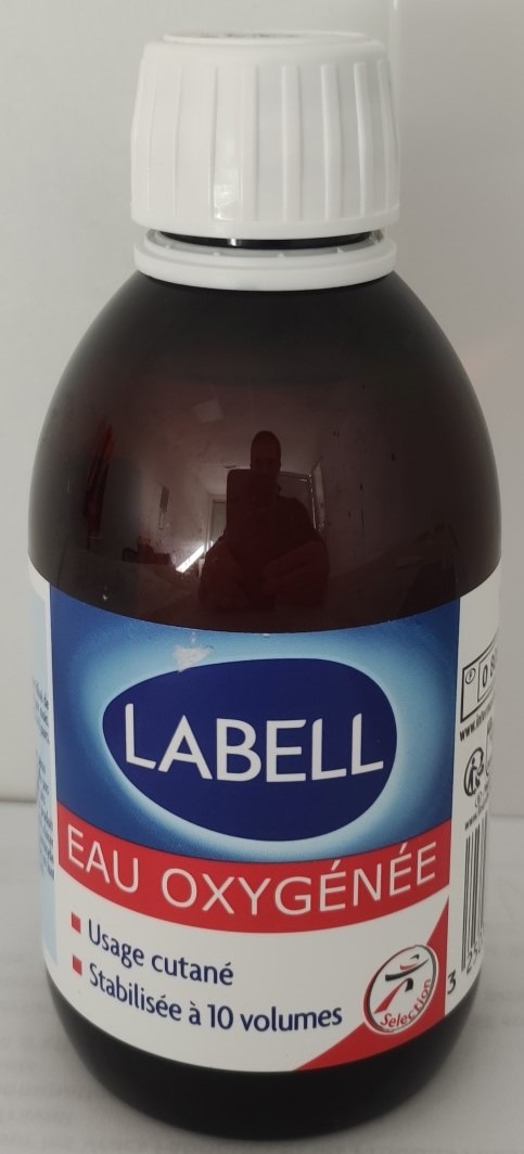 Eau oxygenee 250ml Labell : photo du produit rappelé le 27/12/2022