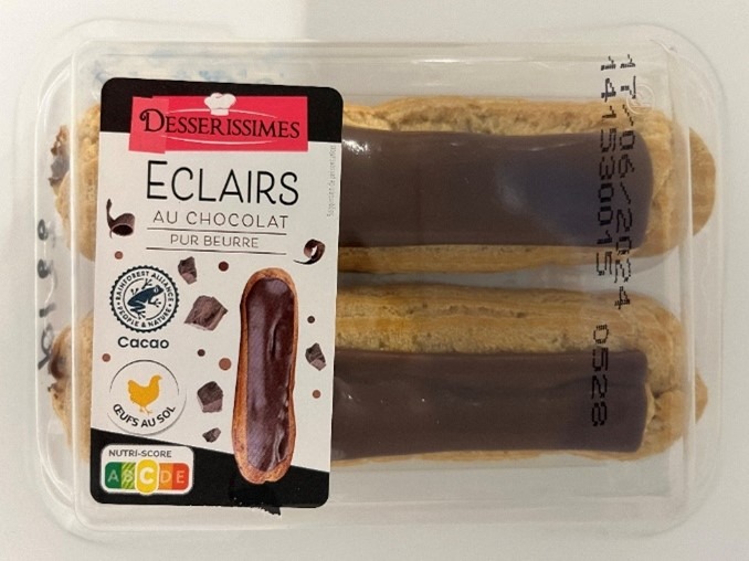 Eclairs au chocolat Desserisimes® : photo du produit rappelé le 07/06/2024