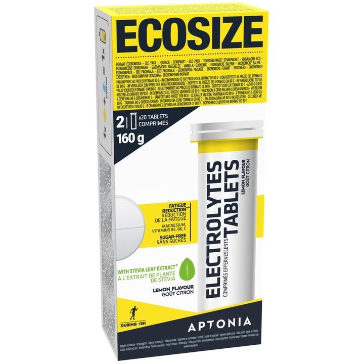 Electrolytes tablets ecosize - goût citron Aptonia : photo du produit rappelé le 24/08/2021