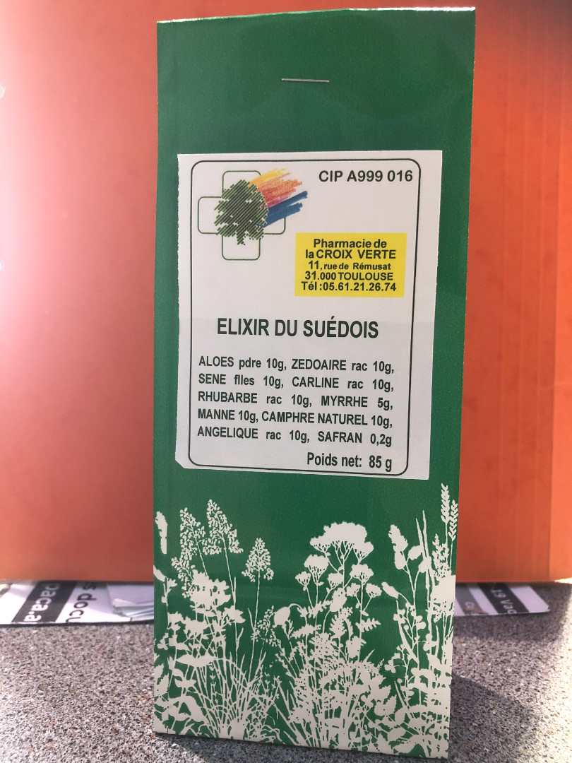 Elixir du suedois tisane 85g Croix Verte : photo du produit rappelé le 23/09/2022