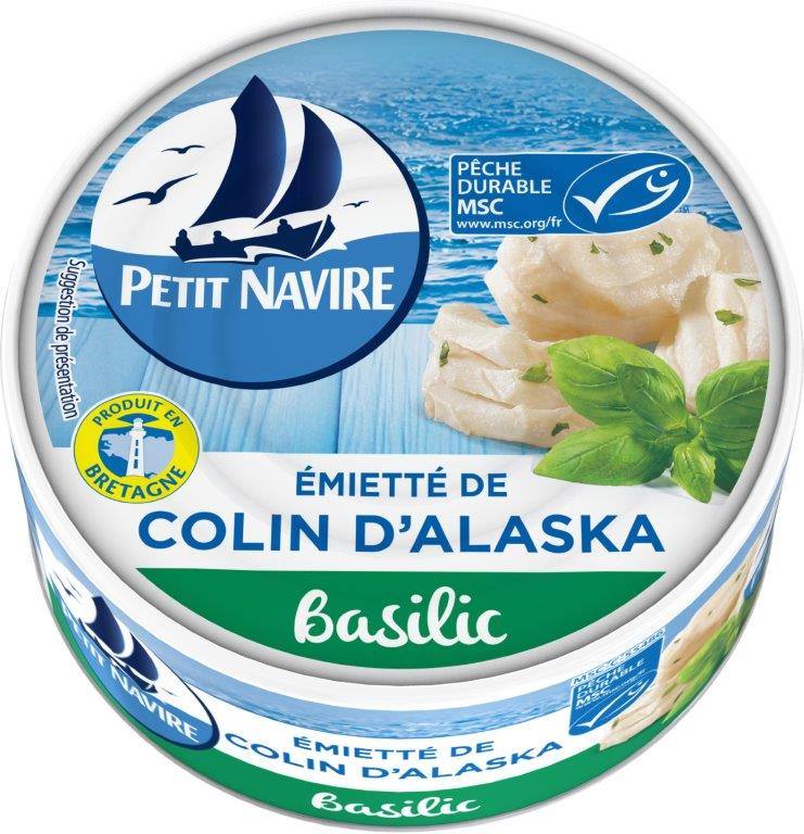 Émietté de colin d’alaska au basilic Petit Navire : photo du produit rappelé le 17/05/2021